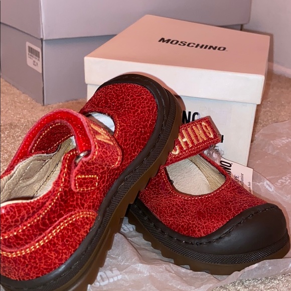 Vintage Moschino baby teddy bear patch dress shoes - Picture 3 of 5